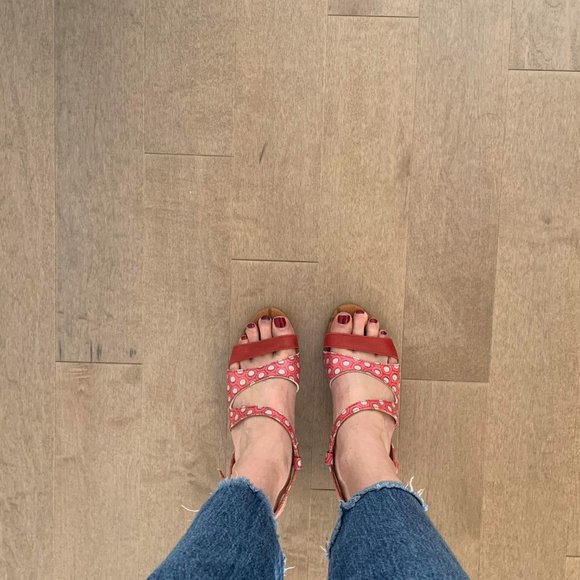 Pink & White Polka Dot The Art Company Heels - Picture 4 of 7